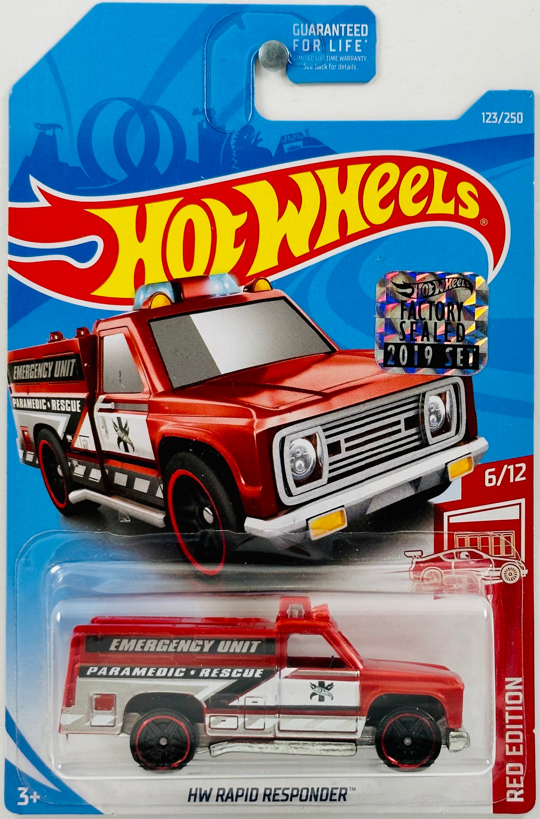 Hot Wheels 2019 Collector 123 250 Red Edition 06 12 HW Rapid R KMJ Diecast II