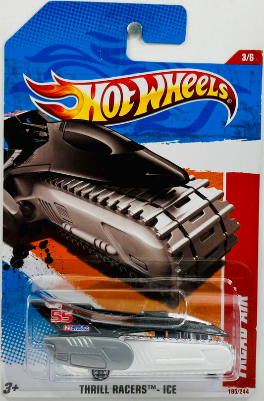 Hot Wheels 2011 - Collector # 195/244 - Thrill Racers - Ice  03/06 - Tread Air - Black - '55' - USA