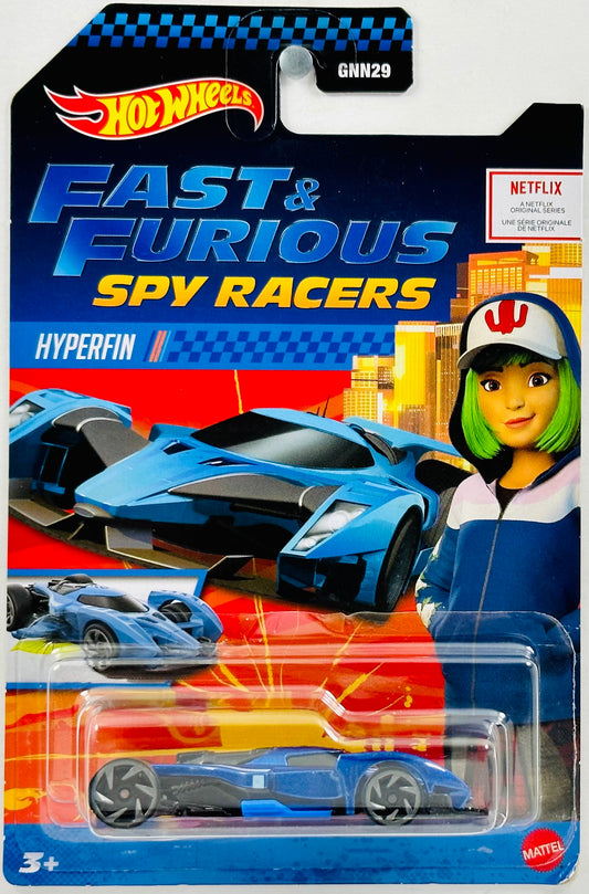 Hot Wheels 2020 - Theme Series / Fast & Furious Spy Racers - Hyperfin - Blue - Netflix Series