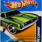 Hot Wheels 2012 - Collector # 102/247 - Muscle Mania - GM 02/10 - '68 Copo Camaro - Dark Green - Green & Sliver Stripes - USA