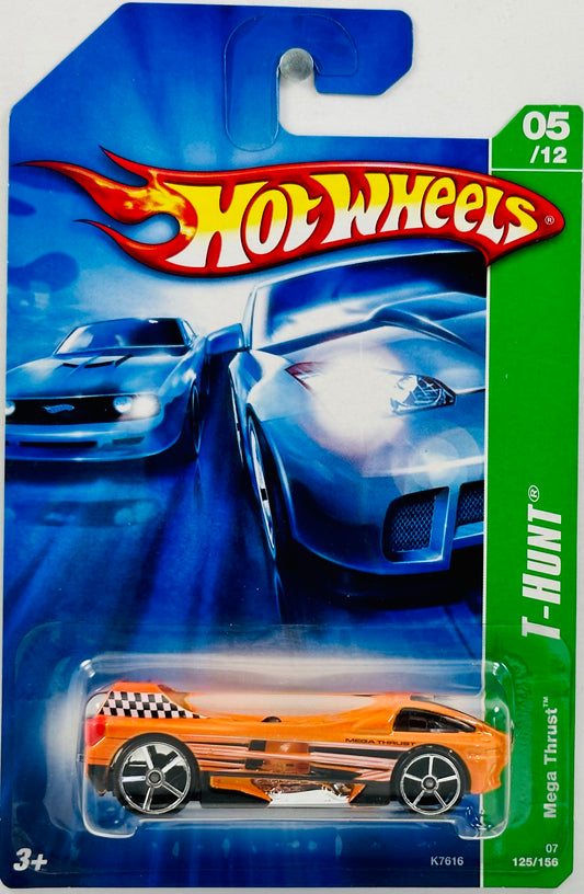 Hot Wheels 2007 - Collector # 125/156 - T-Hunt 05/12 - Mega Thrust - Orange - IC