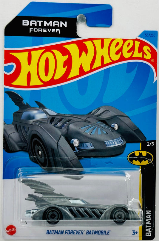 Hot Wheels 2023 - Collector # 55/250 - Batman 02/05 - Batman Forever Batmobile - Gray - Batman Forever - IC