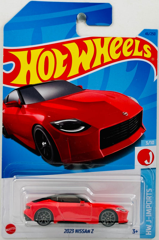 Hot Wheels 2023 - Collector # 046/250 - HW J-Imports 03/10 - 2023 Nissan Z - Red - J5 Wheels - IC