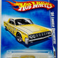 Hot Wheels 2009 - Collector # 140/190 - Rebel Rides 4/10 - '64 Lincoln Continental - Gold / Sliver Flames - USA