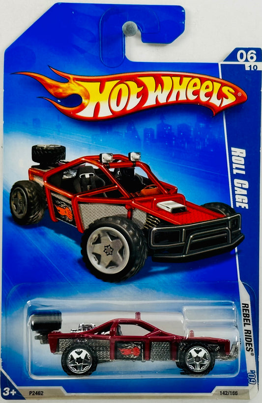 Hot Wheels 2009 - Collector # 142/166 - Rebel Rides 06/10 - Dark Red - Roll Cage - IC