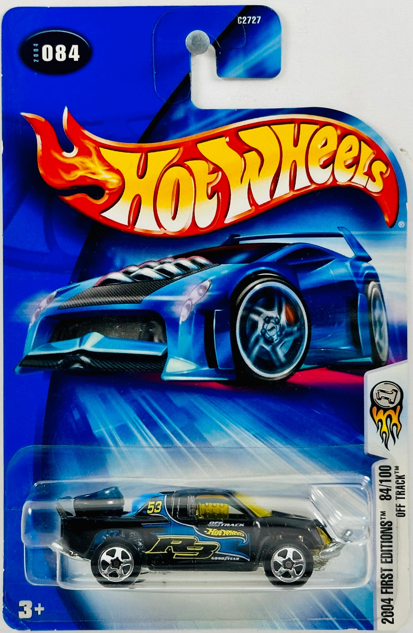 Hot Wheels 2004 - Collector # 084 - First Editions 84/100 - Off Track - Black - 'R3' / '53' - '04 NC