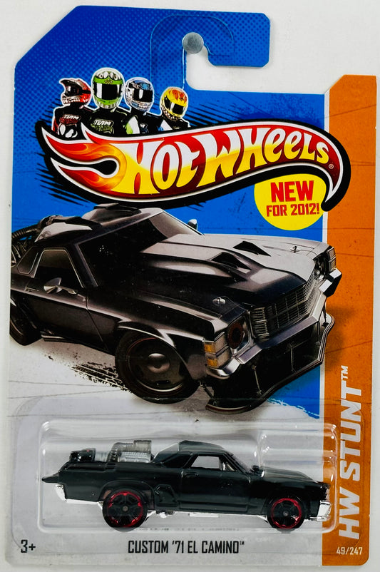 Hot Wheels 2012 - Collector # 049/247 - HW Stunt: New Models - Custom '71 El Camino - Black - USA