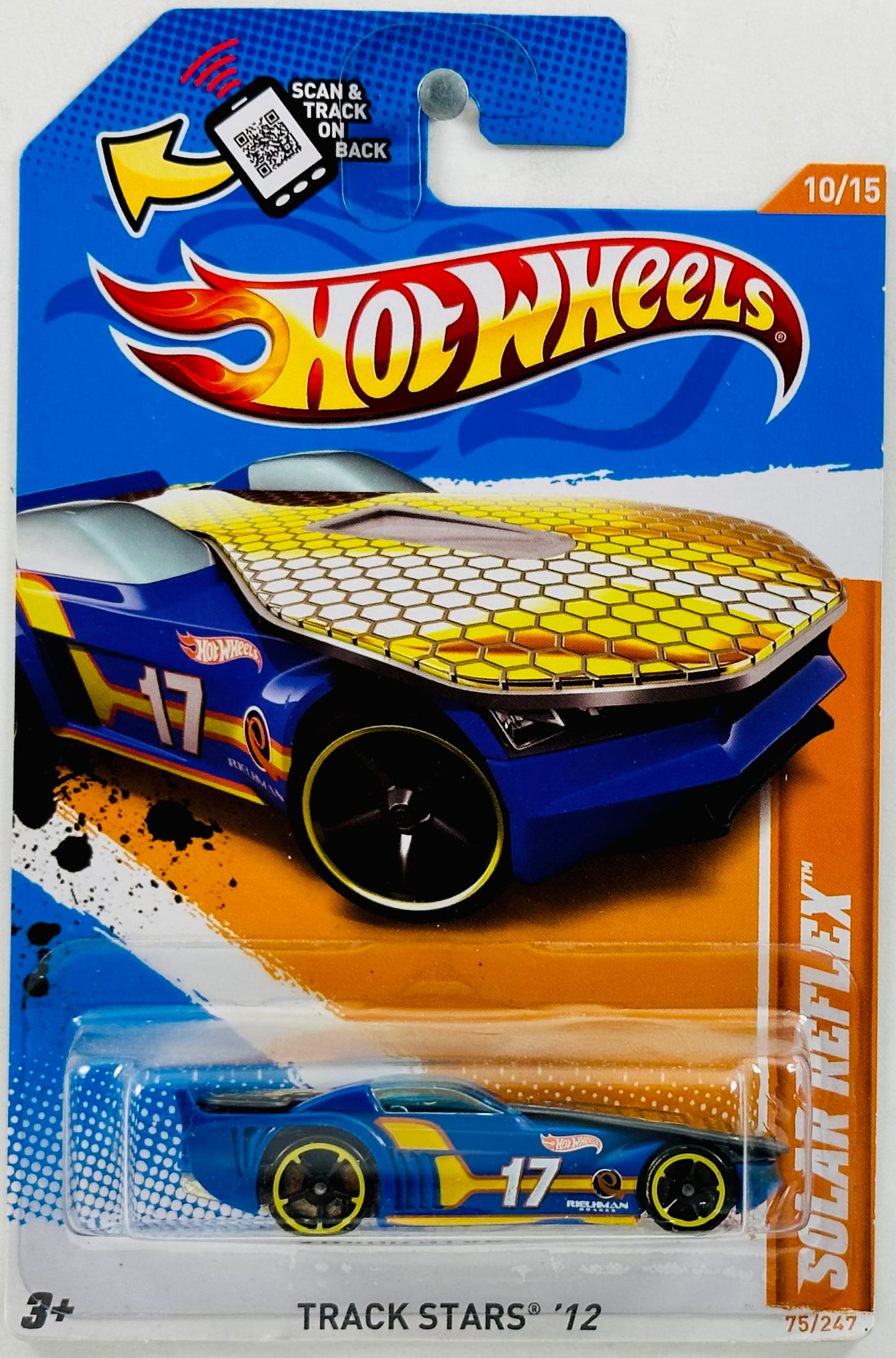 Hot Wheels 2012 - Collector # 075/247 - Track Stars 10/15 - Solor Reflex - Blue - USA