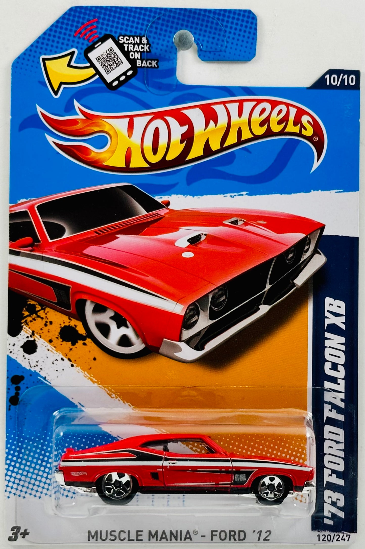 Hot Wheels 2012 - Collector # 120/247 - Muscle Mania - Ford 10/10 - '73 Ford Falcon XB - USA