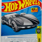 Hot Wheels 2023 - Collector # 085/250 - Experimotors 04/05 - New Models - HW Braille Racer - Twin Mill - ZAMAC - Gray Racing Stripes - USA