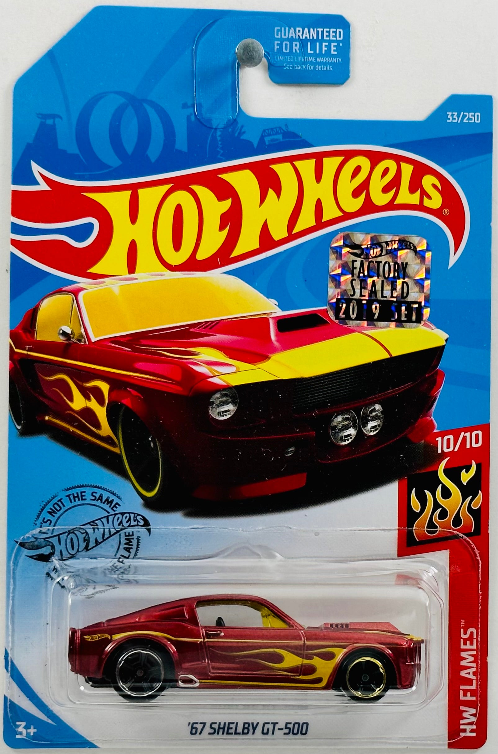 Hot Wheels 2019 Collector 033 250 HW Flames 10 10 67 Shelby GT 500 Red FSC