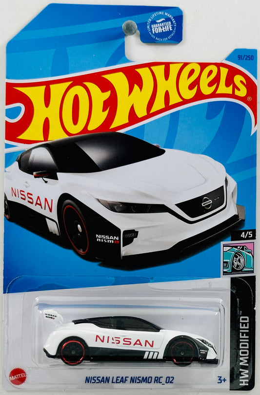 Hot Wheels 2023 - Collector # 091/250 - HW Modified 04/05 - Nissan Leaf Nismo RC_02 - White - USA