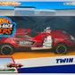 Hot Wheels 2023 - Pull-Back Speeders - Twin Mill - Red - '5' - Metal - Display Box