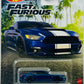 Hot Wheels 2023 - Premium / Fast & Furious # 04/05 - Custom Mustang - Metalflake Deep Impact Blue - F9: The Fast Saga - Metal/Metal & Real Riders