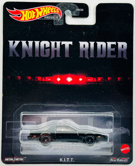 Hot Wheels 2023 - Premium / Replica Entertainment: Knight Rider - K.I.T.T. - Glossy Black - Metal/Metal & Real Riders