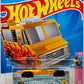 Hot Wheels 2023 - Collector # 031/250 - Sweet Rides 3/5 - Quick Bite - Orange / Flames & 'Hot Chicken' - USA Card - Package ERROR! Bottoms Up