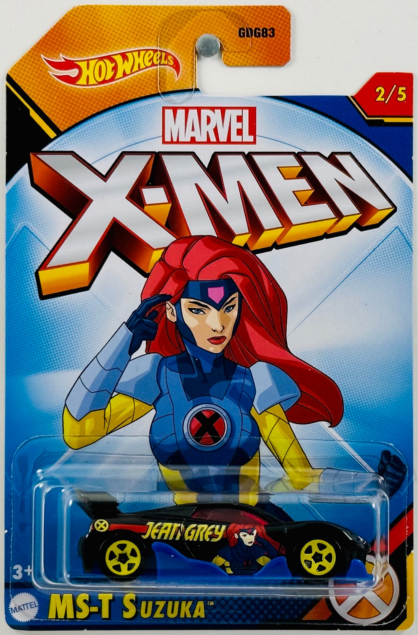 Hot Wheels 2023 - X-Men 02/05 - MS-T Suzuka - Black - Jean Grey - Marvel - Walmart Exclusive