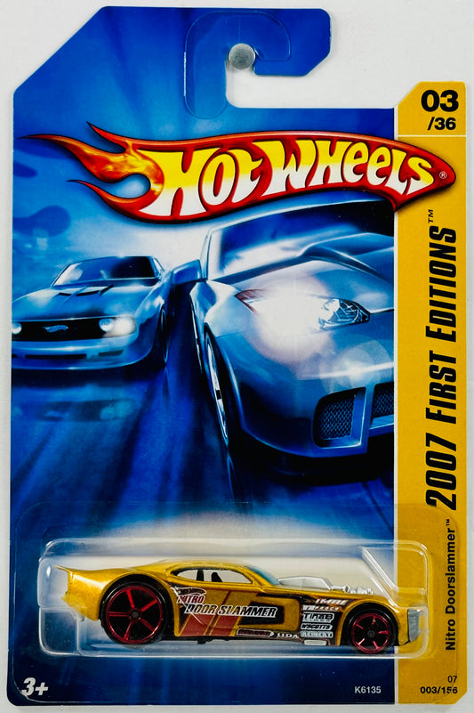 Hot Wheels 2007 - Collector # 003/156 - First Editions 3/36 - Nitro Doorslammer - Gold - IC