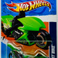 Hot Wheels 2011 - Collector # 124/244 - HW Drag Racers 04/10 - Fright Bike - Transparent Green - USA