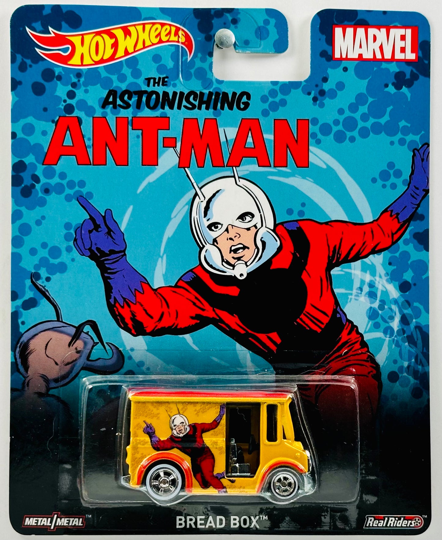 Hot Wheels 2015 - Pop Culture: Marvel - Bread Box - Metalflake Yellow - The Astonishing Ant-Man - Metal/Metal & Real Riders