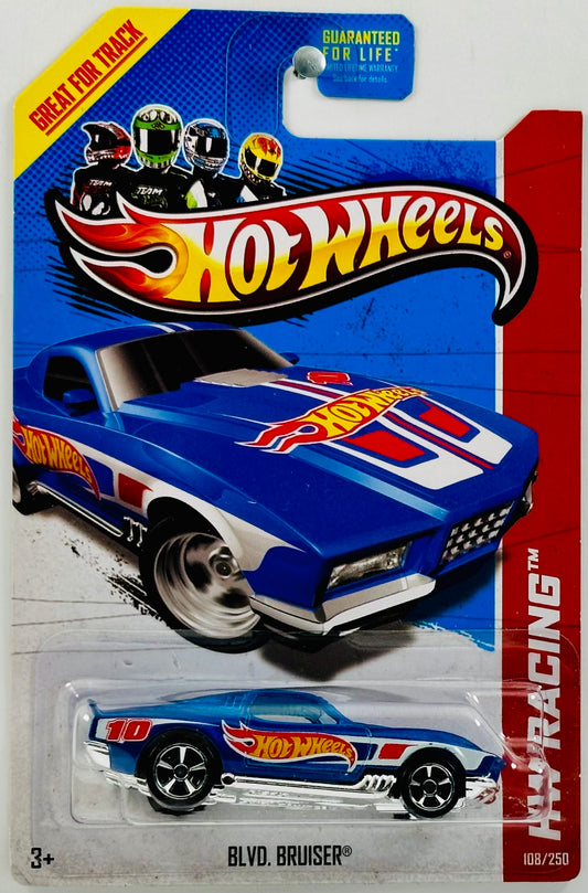 Hot Wheels 2013 - Collector # 108/250 - HW Racing: HW Race Team - Blvd. Bruiser - Metallic Blue - USA