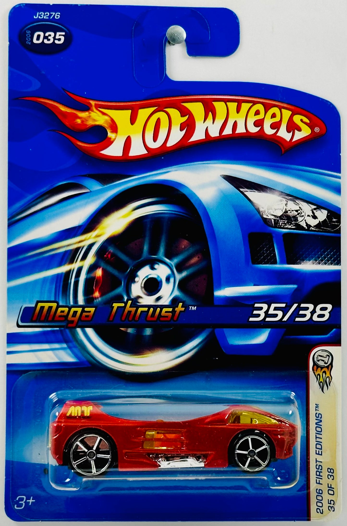 Hot Wheels 2006 - Collector # 035/223 - First Editions 35/38 - Mega Thrust - Metallic Orange - USA