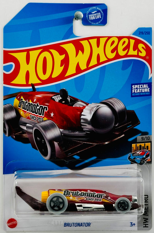 Hot Wheels 2023 - Collector # 219/250 - HW Metro 09/10 - Brutonator - Transparent Red - USA