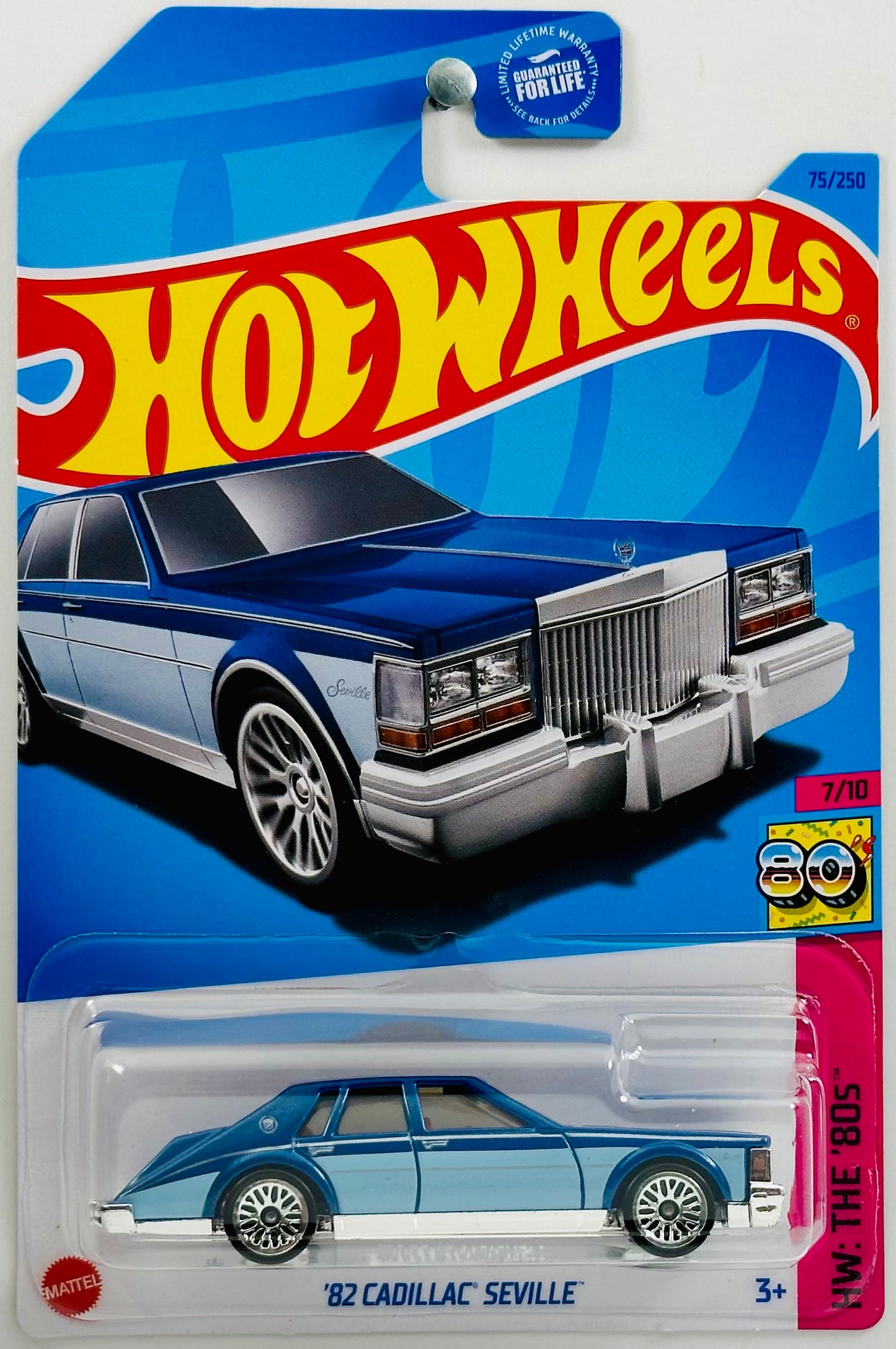 Hot Wheels 2023 - Collector # 075/250 - HW: The '80s 07/10 - '82 Cadillac Seville - Dark Blue - USA