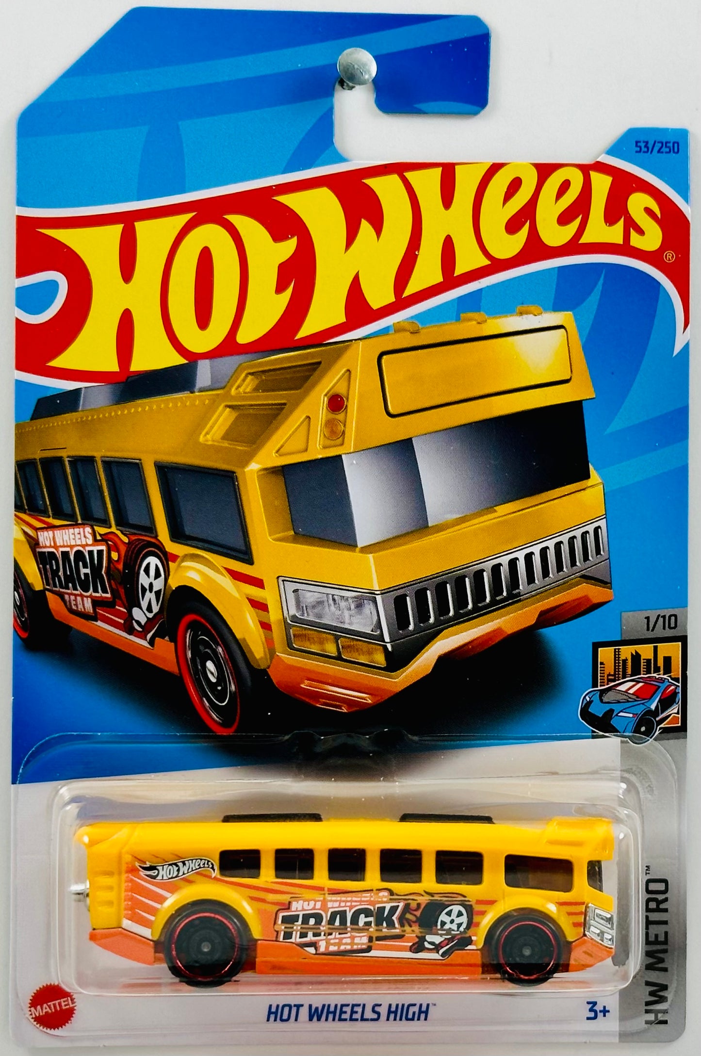 Hot Wheels 2023 - Collector # 053/250 - HW Metro 01/10 - Hot Wheels High - Yellow - IC