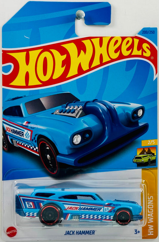 Hot Wheels 2023 - Collector # 200/250 - HW Wagons 02/05 - Jack Hammer - Light Blue - IC