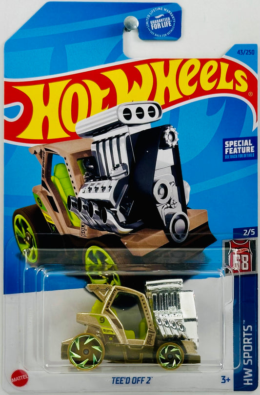 Hot Wheels 2023 - Collector # 043/250 - HW Sports 02/05 - Tee'd Off 2 - Metalflake Brown - IC