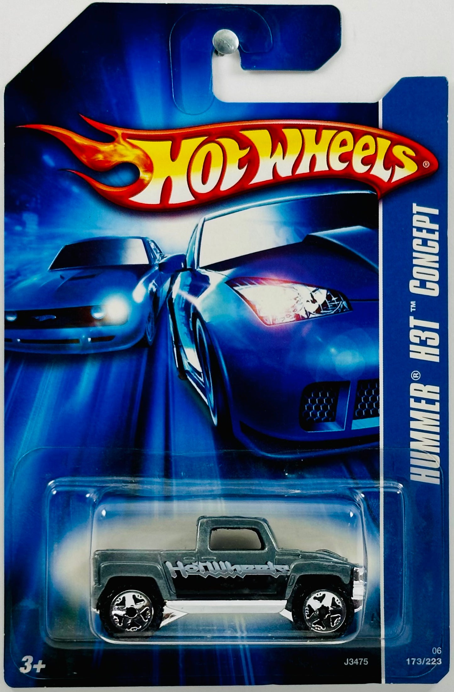 Hot Wheels 2006 - Collector # 173/223 - All Stars - Hummer H3T Concept - Metalflake Gray - USA '07