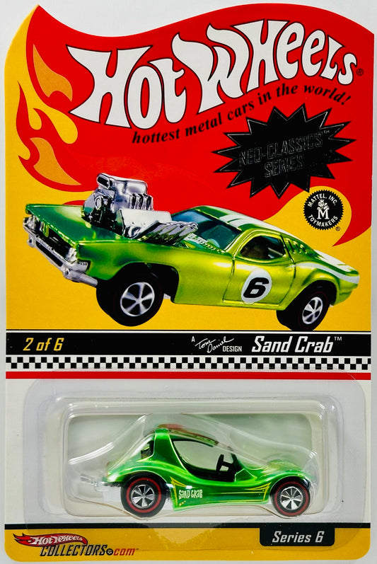 Hot Wheels 2007 - HWC Series 6: Neo Classics 02/06 - Sand Crab - Spectraflame Light Green - Redlines - A Tom Daniel Design - Limited to 11,000