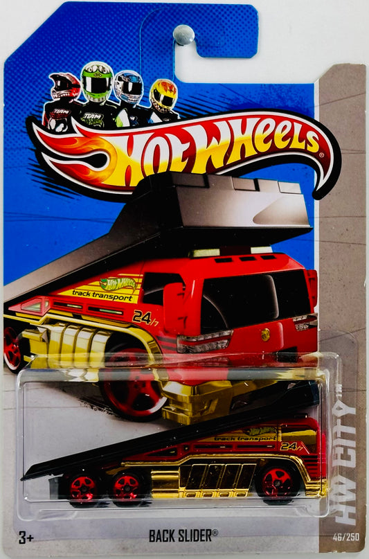 Hot Wheels 2013 - Collector # 046/250 - HW City: HW City Works - Back Slider - Red - USA