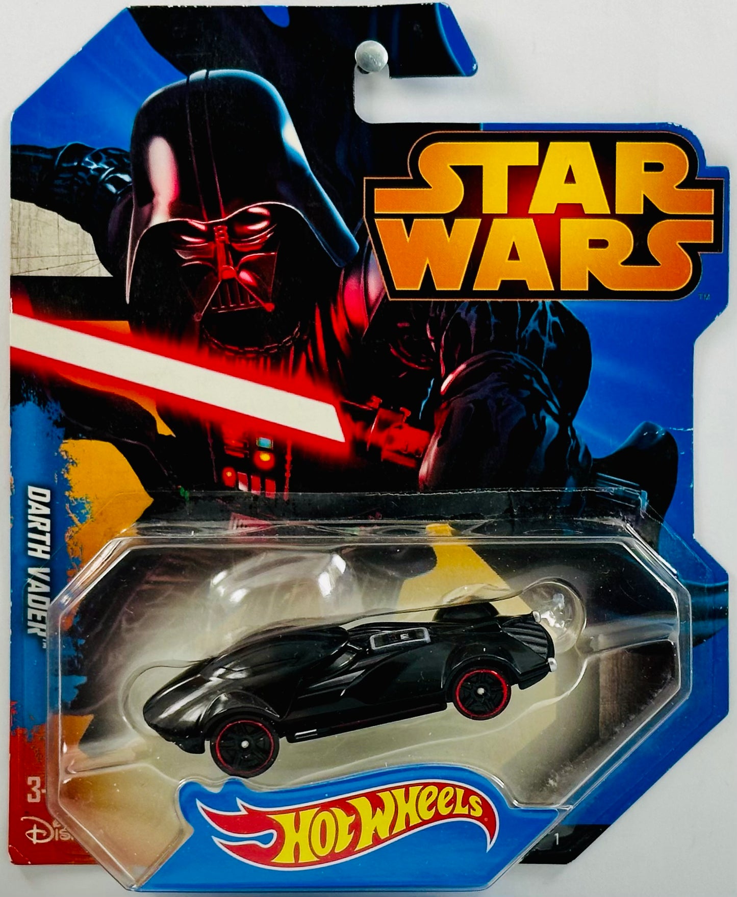 Hot Wheels 2014 - Character Cars: Star Wars 01/15 - Darth Vader - Black - Blue Card Series