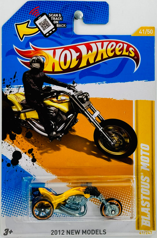 Hot Wheels 2012 - Collector # 041/247 - New Models 41/50 - Blastous Moto - Yellow - USA