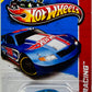 Hot Wheels 2013 - Collector # 122/250 - HW Racing: Track Aces - Circle Tracker - Metalflake Blue - White Spoiler - USA