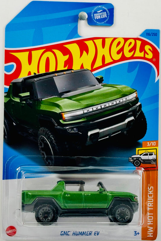 Hot Wheels 2023 - Collector # 116/250 - HW Hot Trucks 03/10 - GMC Hummer EV - Mamba Green - USA