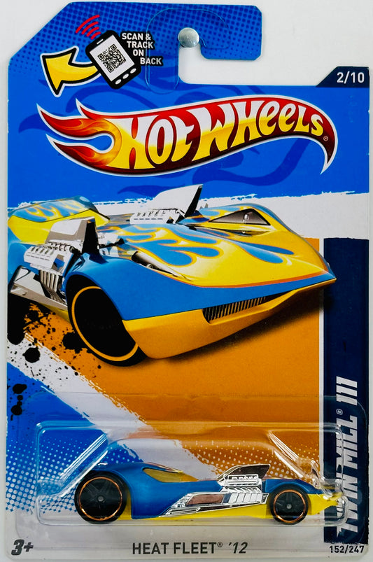 Hot Wheels 2012 - Collector # 152/247 - Heat Fleet 02/10 - Twin Mill III - Satin Blue - USA