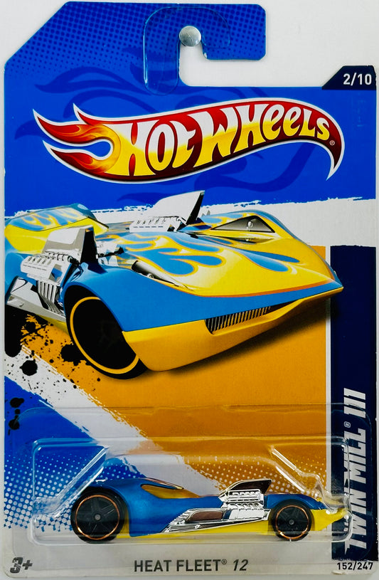 Hot Wheels 2012 - Collector # 152/247 - Heat Fleet 02/10 - Twin Mill III - Satin Blue - IC