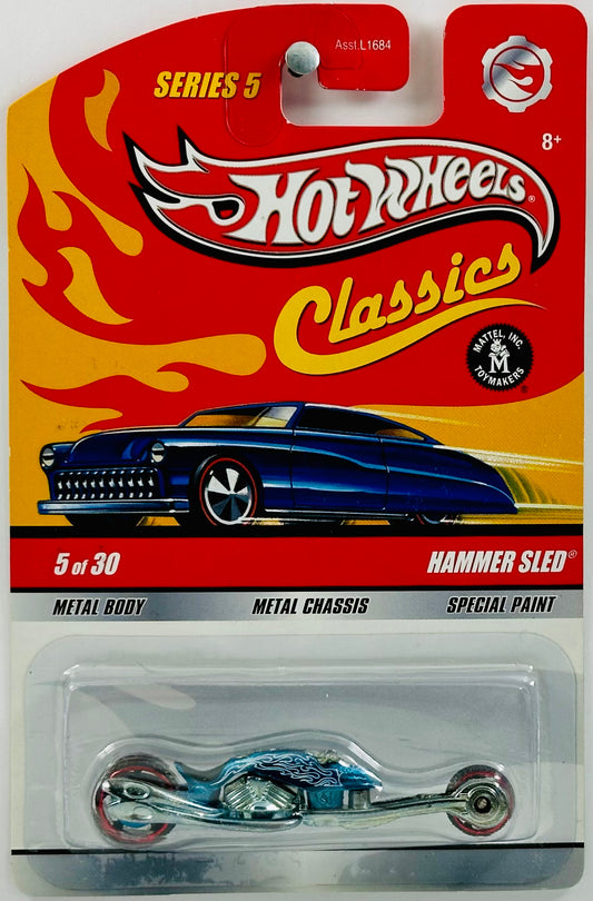 Hot Wheels 2009 - Classics Series 5 # 05/30 - Hammer Sled - Spectraflame Blue - Metal/Metal