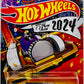 Hot Wheels 2023 - Holiday Hot Rods # 05/05 - CHASE - Caronator - Transparent Purple - 'Happy New Year 2024' - Walmart Exclusive