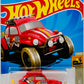 Hot Wheels 2023 - Collector # 241/250 - Baja Blazers 09/10 - Treasure Hunts - Volkswagen "Baja Bug" - Red - USA