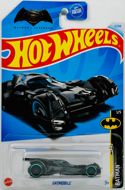 Hot Wheels 2024 - Collector # 002/250 - Batman 01/05 - Batmobile - Black - Batman v Superman - USA