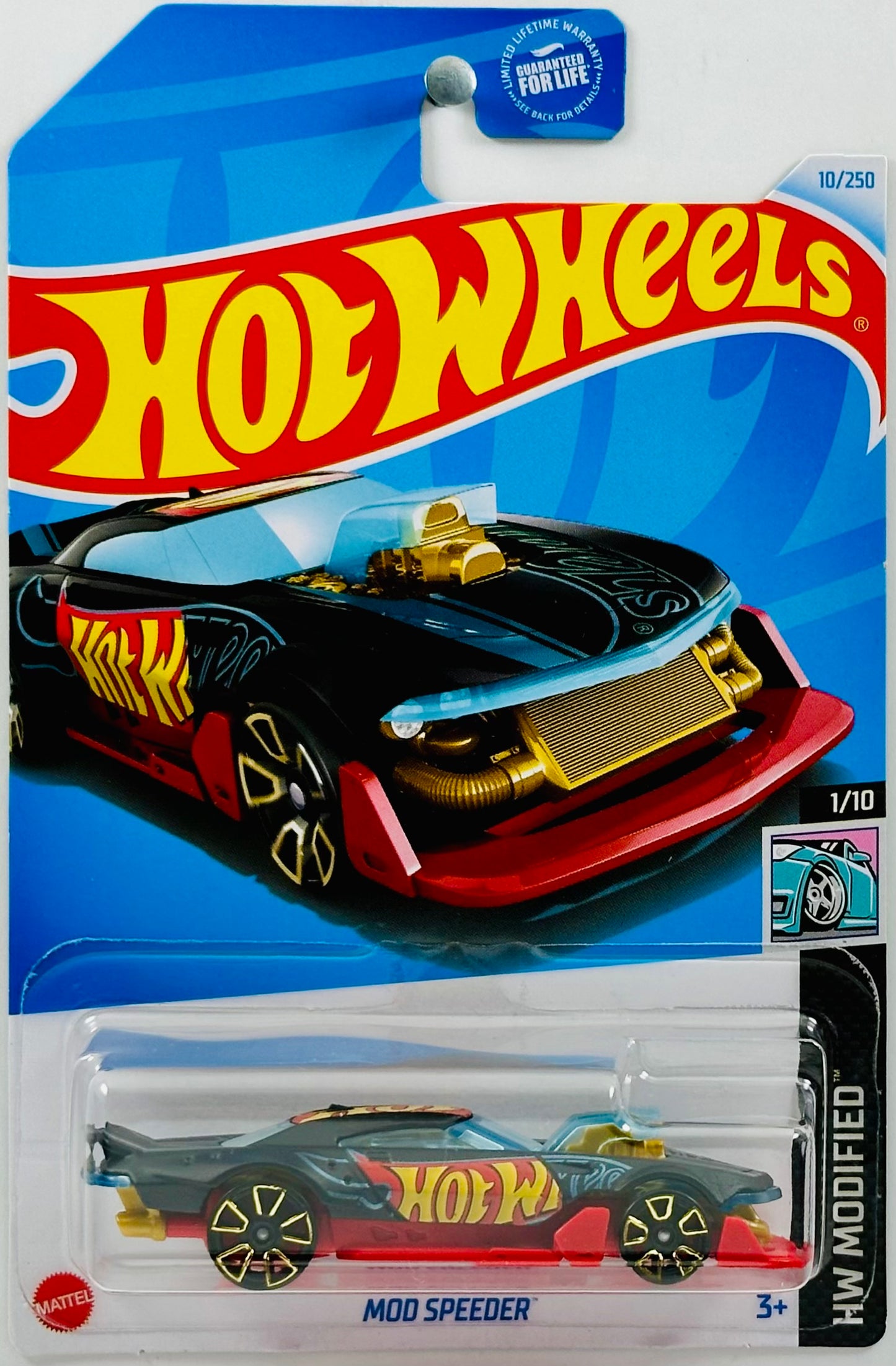 Hot Wheels 2024 - Collector # 010/250 - HW Modified 01/10 - Mod Speeder - Matte Black - USA