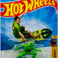 Hot Wheels 2024 - Collector # 017/250 - HW Xtreme Sports 02/05 - Surf's Up - Clear Aqua - Neon Green Surf Board - USA