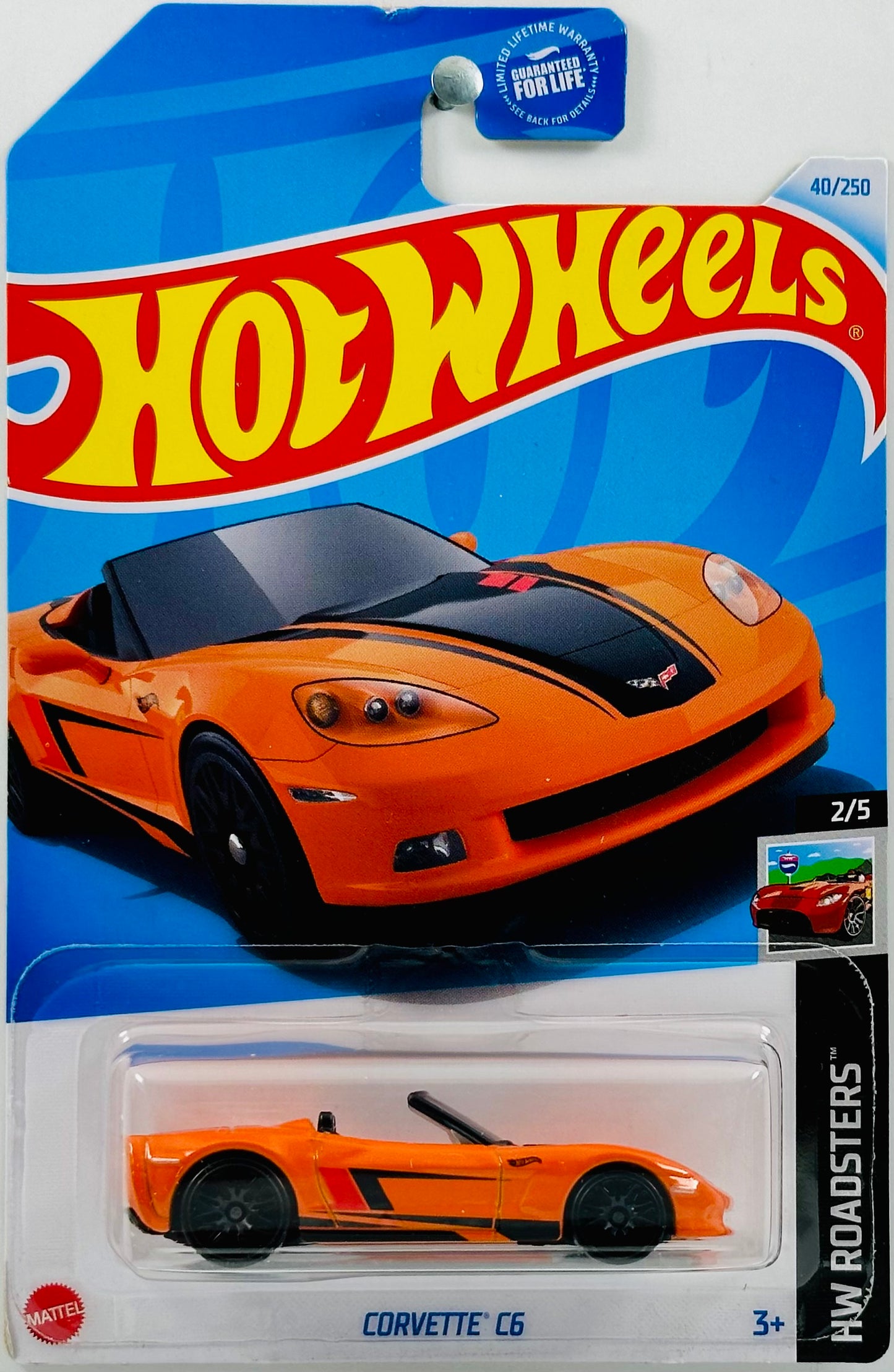 Hot Wheels 2024 - Collector # 040/250 - HW Roadsters 02/05 - Corvette C6 - Orange - USA