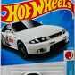 Hot Wheels 2024 - Collector # 096/250 - HW J-Imports 05/10 - Nissan Skyline GT-R (BCNR33) - White - USA 'Godzilla' Card