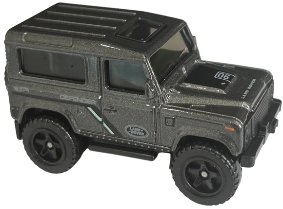 Hot Wheels 2023 - Collector # 227/250 - HW Hot Trucks 10/10 - Land Rover Defender 90 - Metalflake Dark Grey - USA