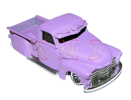 Hot Wheels 2001 - Collector # 202/240 - La Troca - Matte Lavender - LW Wheels - USA R&W Card